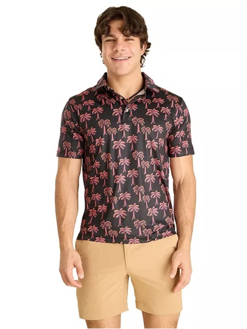 Chubbies Men's XL The Tropical Night Performance Polo Shirt